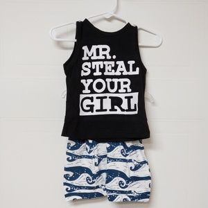 "Mr. Steal Your Girl" Baby Boys outfit
